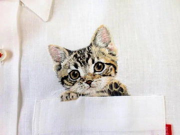 Embroidered Cat Face Designs: Cute & Unique Apparels