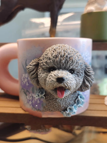 3D Oil Painting Custom Pet Portraits on Mugs