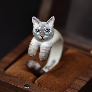Custom Pet Portrait Clay Ring