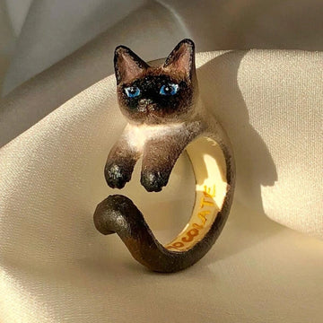 Custom Pet Portrait Clay Ring 1