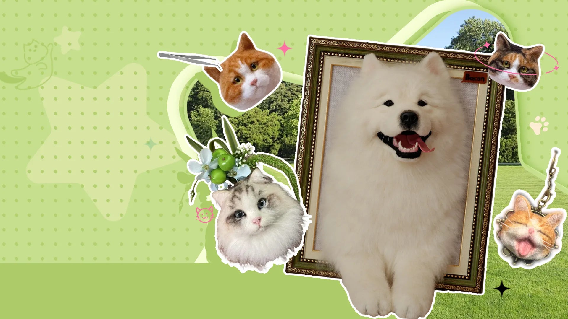 Petdecorart Wool Needle Felted Mobile Banner1621243260e1af0c20-0