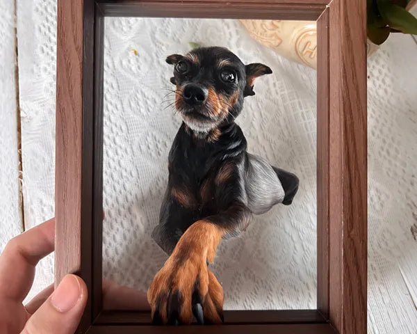 petdecorart turns pet photos into oil paintings and sends them to customers
