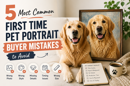 5 Most Common First-Time Pet Portrait Buyer Mistakes to Avoid