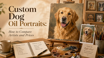 Custom Dog Oil Portraits