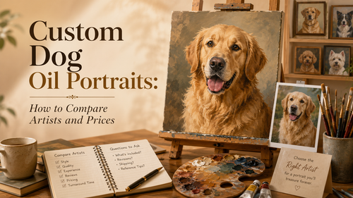 Custom Dog Oil Portraits