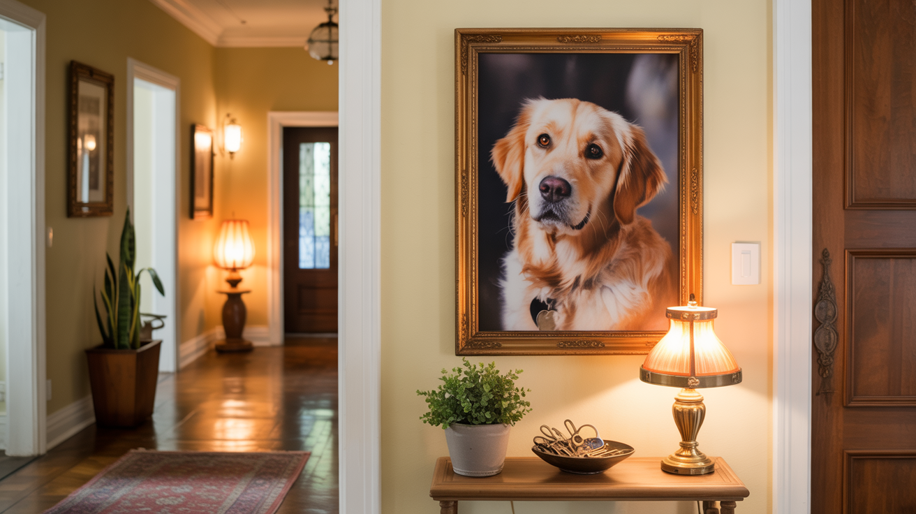 Unique Entryway Wall Art Ideas for Homes That Love Their Pets