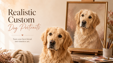 Realistic Custom Dog Portraits