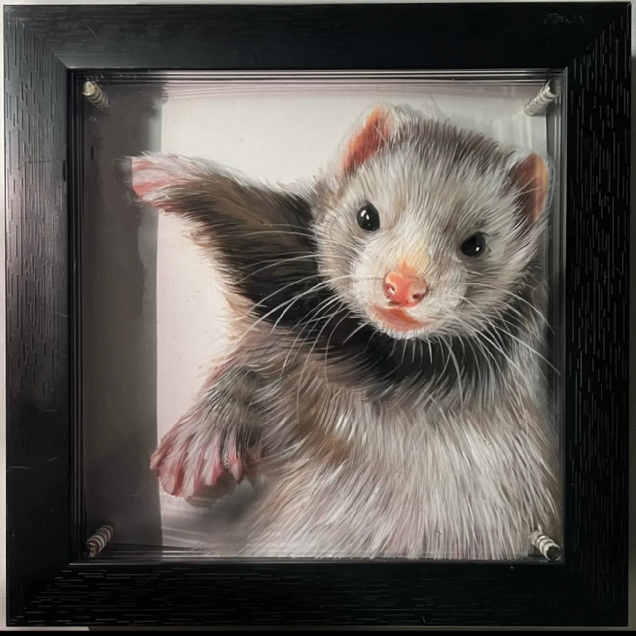 Custom Pet Oil Painting from Photo on Glass 