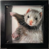 Custom Pet Oil Painting from Photo on Glass 