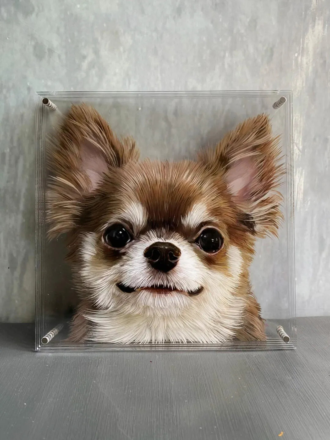 3D oil painting on glass — PetDecorArt