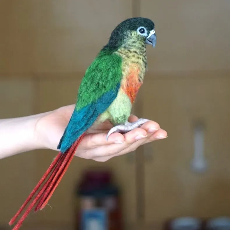 Custom 3D Wool Felted Bird – Full Body Design