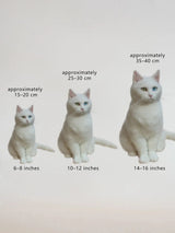 Custom 3D Wool Needle Felted Cat or Dog – Full Body Design Size