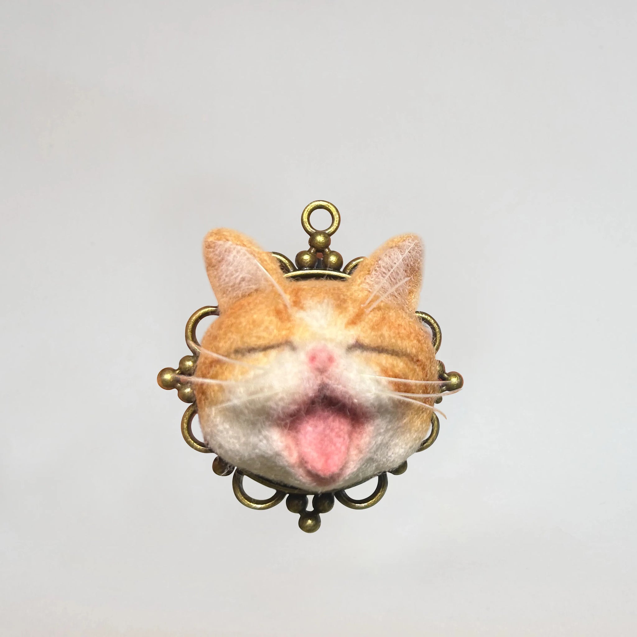 Custom 3D Wool Needle Felted Mini Pendant Keychain Bag Charms