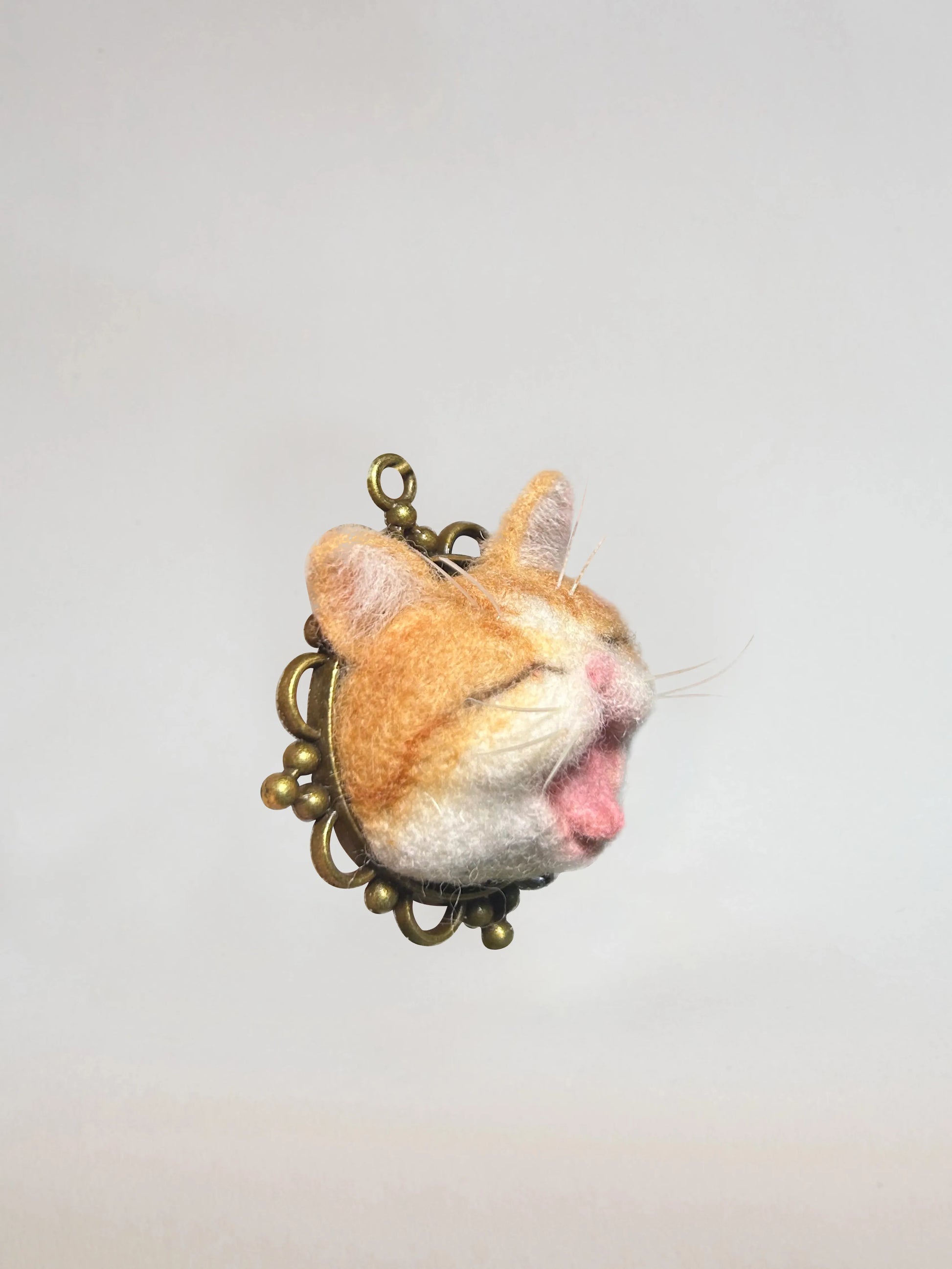 Custom 3D Wool Needle Felted Mini Pendant Keychain Bag Charms