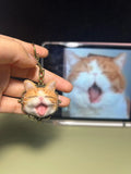 Custom 3D Wool Needle Felted Mini Pendant Keychain Bag Charms
