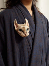 Custom 3D Wool Needle Felted Pet Portrait Brooch