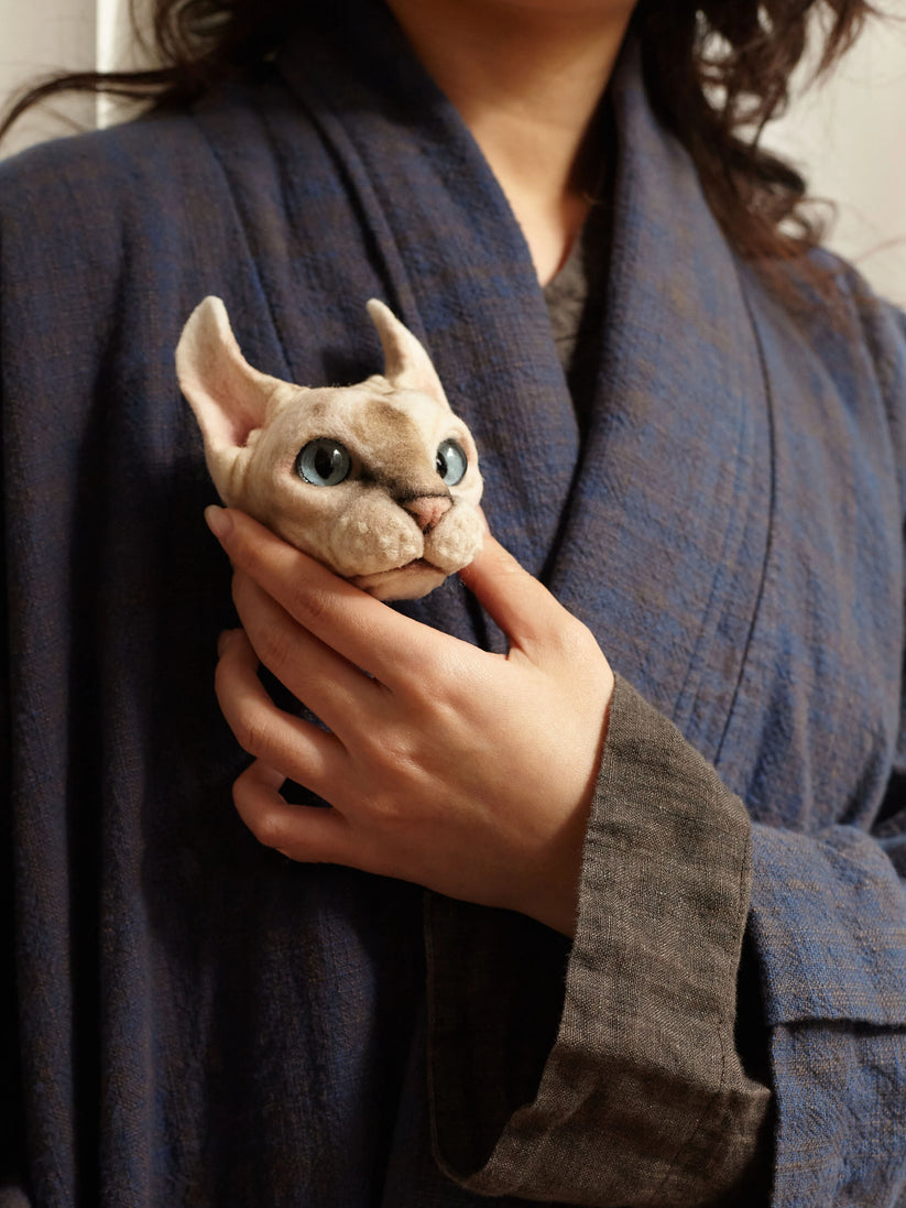 Custom stuffed animal replica (illustrative)