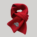 Custom Embroidered Scarf – 100% Cashmere Wool Scarf with Pet Portrait