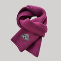 Custom Embroidered Scarf – 100% Cashmere Wool Scarf with Pet Portrait