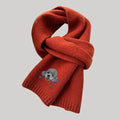 Custom Embroidered Scarf – 100% Cashmere Wool Scarf with Pet Portrait
