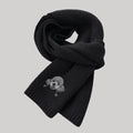 Custom Embroidered Scarf – 100% Cashmere Wool Scarf with Pet Portrait