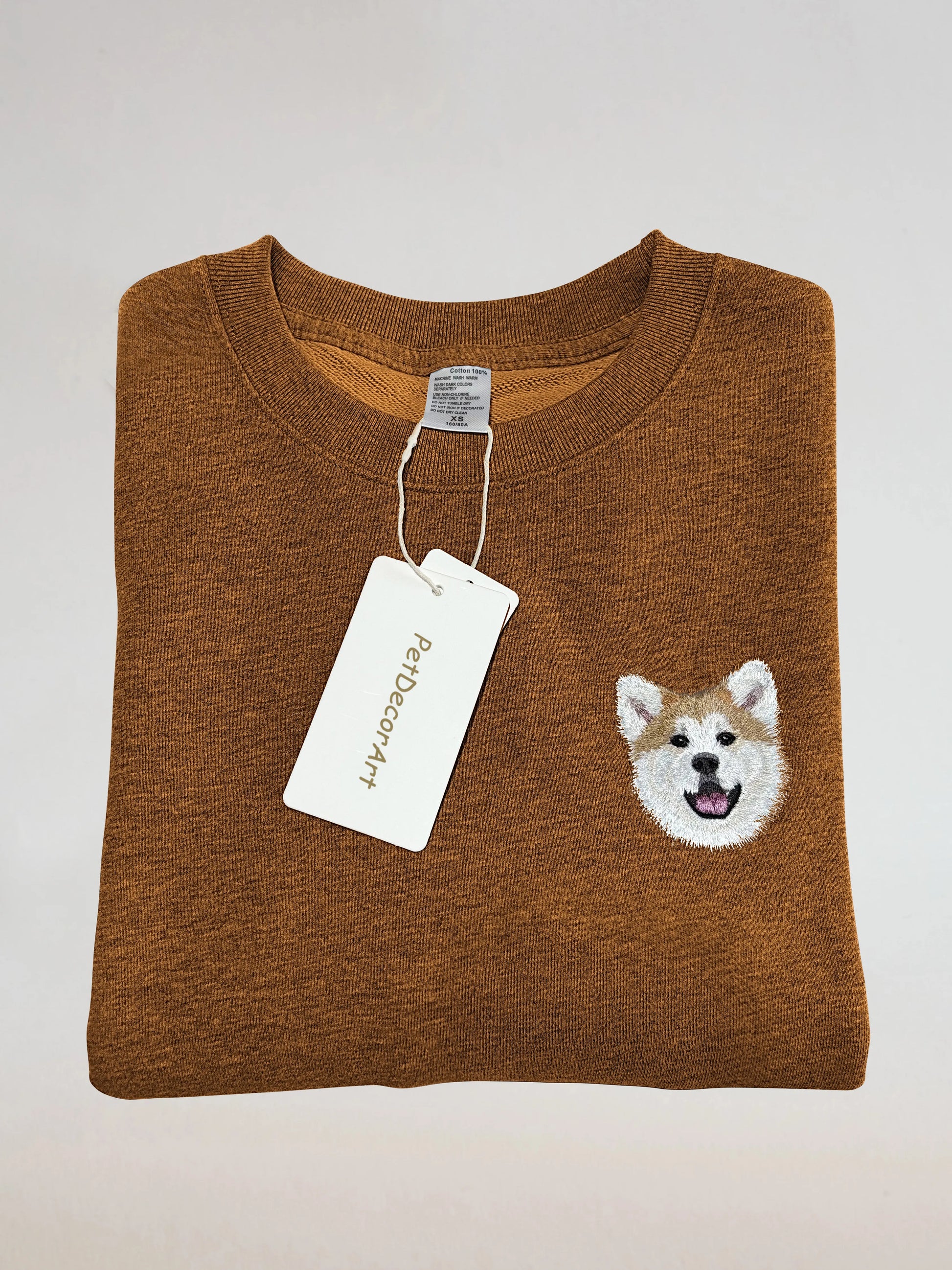 Custom Hand Embroidered Pet Portrait T-Shirt