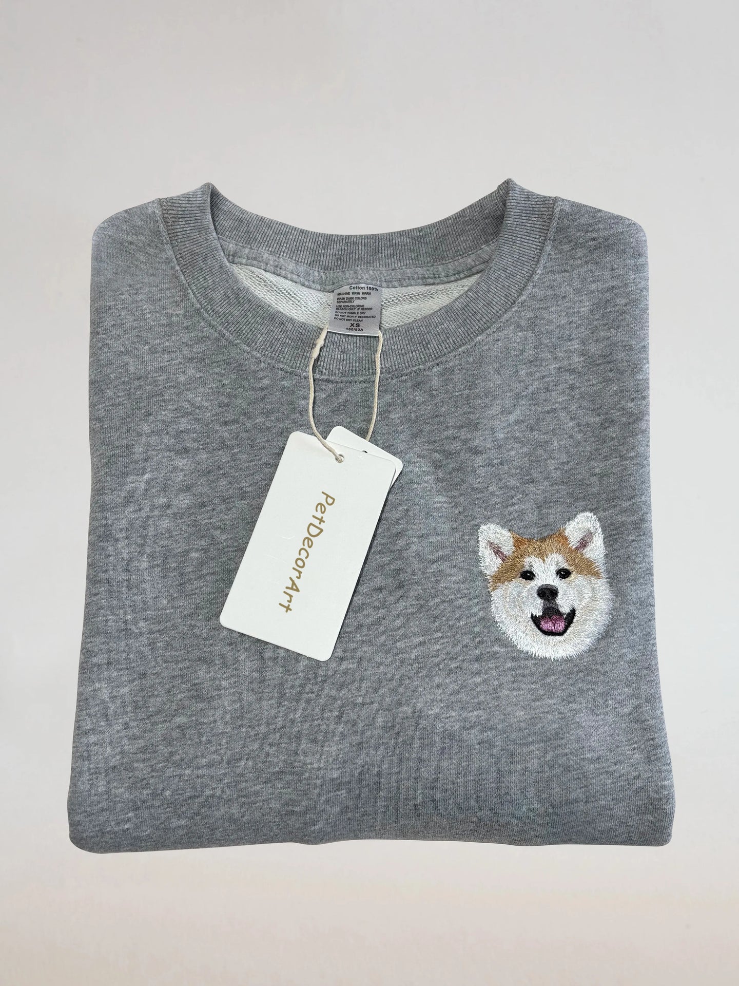 Custom Hand Embroidered Pet Portrait T-Shirt