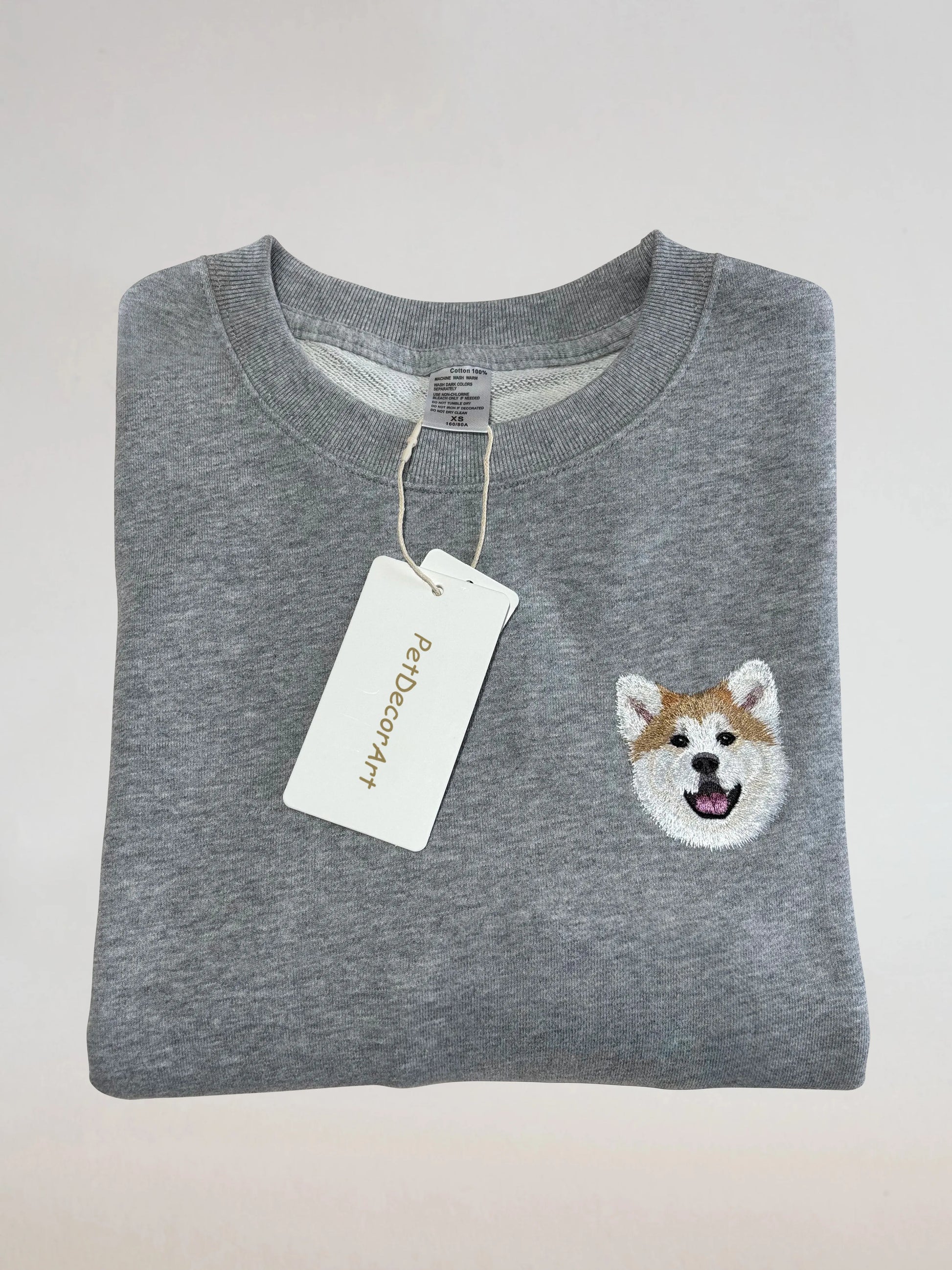 Custom Hand Embroidered Pet Portrait T-Shirt