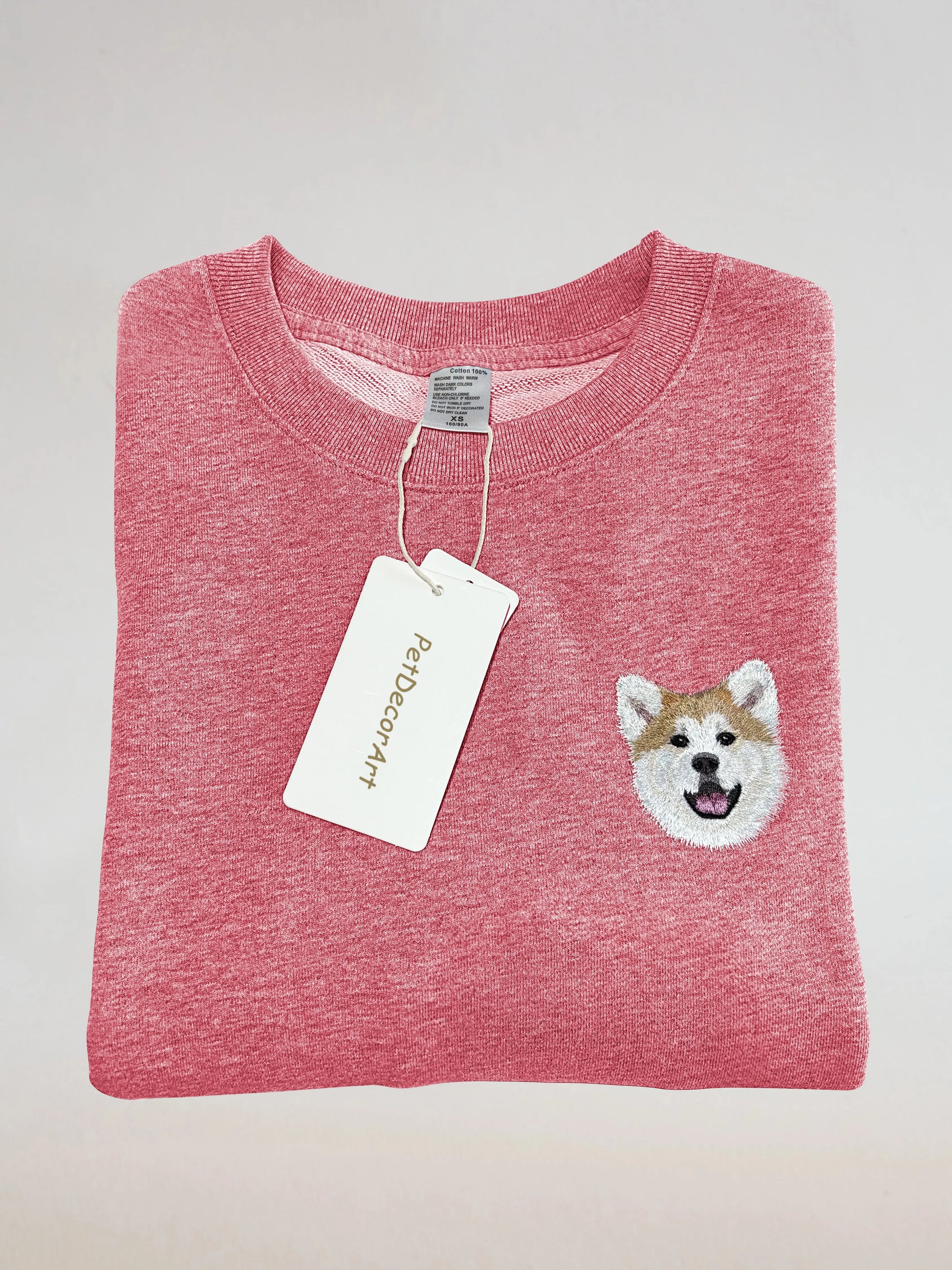 Custom Hand Embroidered Pet Portrait T-Shirt