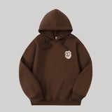 Custom Hooded Sweatshirt with Pet Portrait – 320g Solid Color Design Hoodie