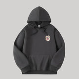 Custom Hooded Sweatshirt with Pet Portrait – 320g Solid Color Design Hoodie