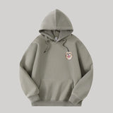 Custom Hooded Sweatshirt with Pet Portrait – 320g Solid Color Design Hoodie