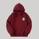 Custom Hooded Sweatshirt with Pet Portrait – 320g Solid Color Design Hoodie