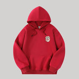 Custom Hooded Sweatshirt with Pet Portrait – 320g Solid Color Design Hoodie