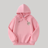 Custom Hooded Sweatshirt with Pet Portrait – 320g Solid Color Design Hoodie