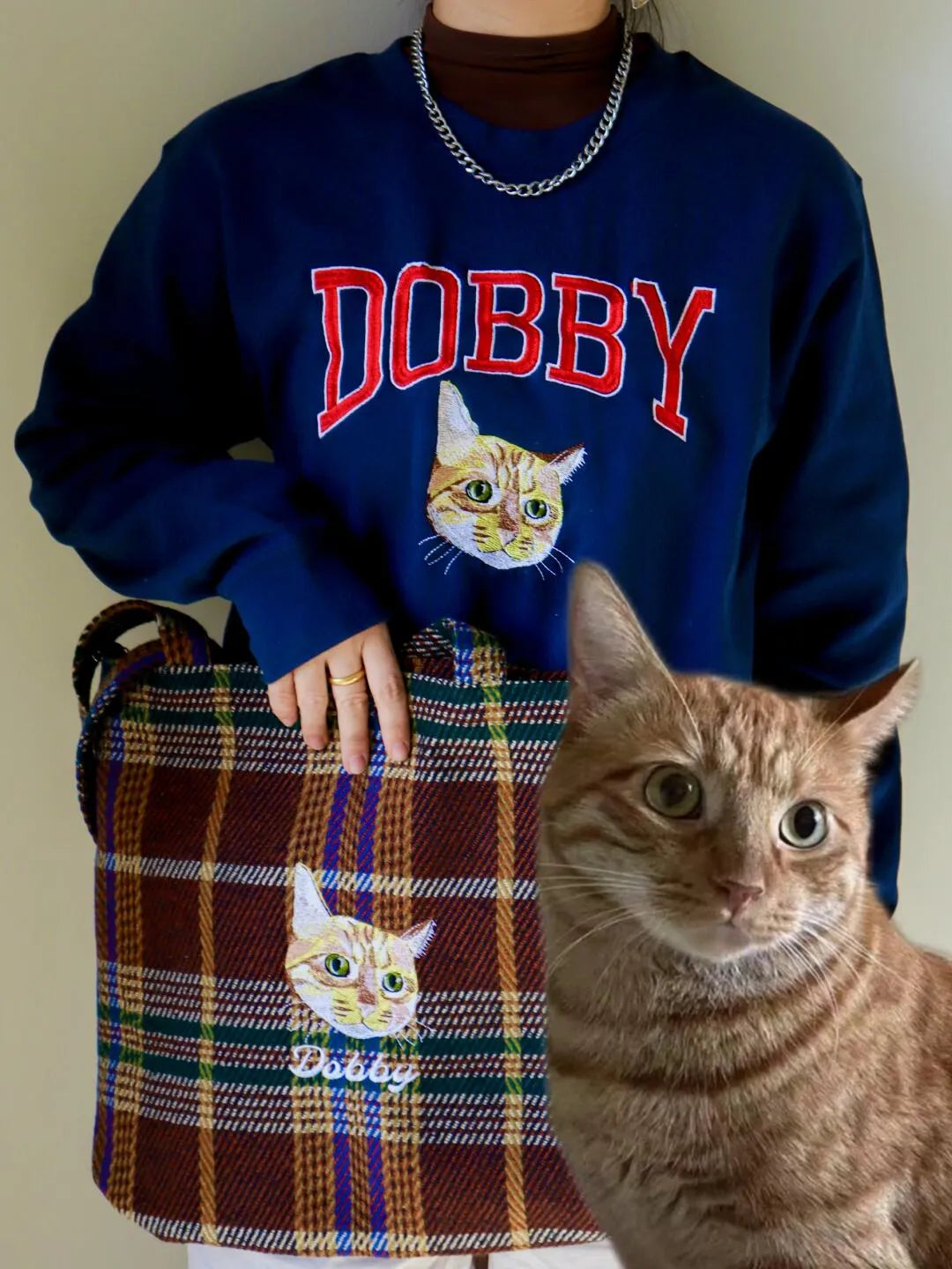 Custom Pet Portrait Embroidered Clothing