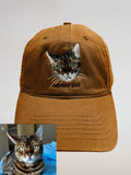 Custom Pet Portrait Hand Embroidered Caps