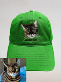 Custom Pet Portrait Hand Embroidered Caps