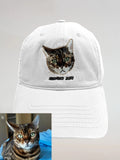 Custom Pet Portrait Hand Embroidered Caps