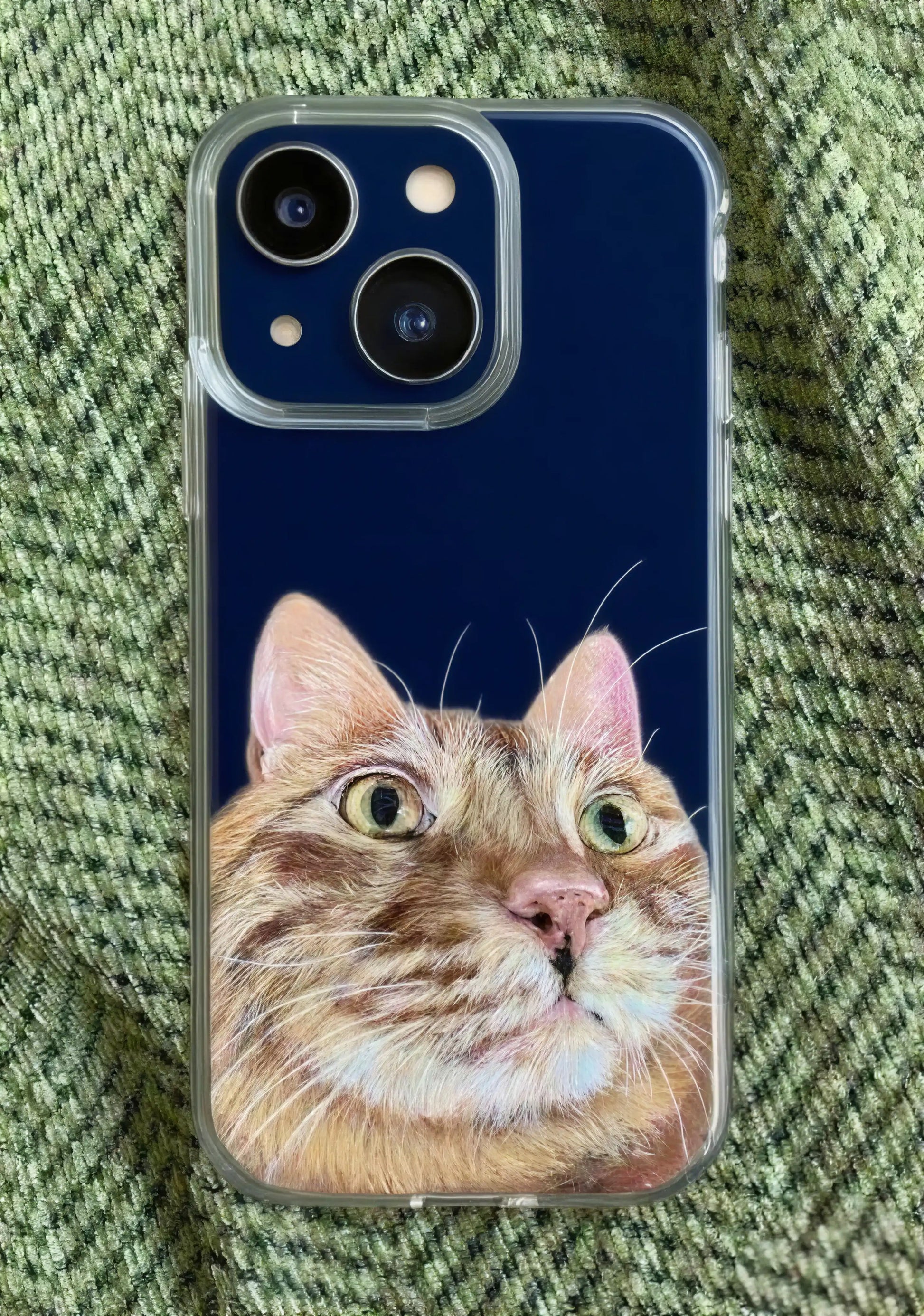 Custom Pet Portrait Oil Painting Phone Case from Photo 