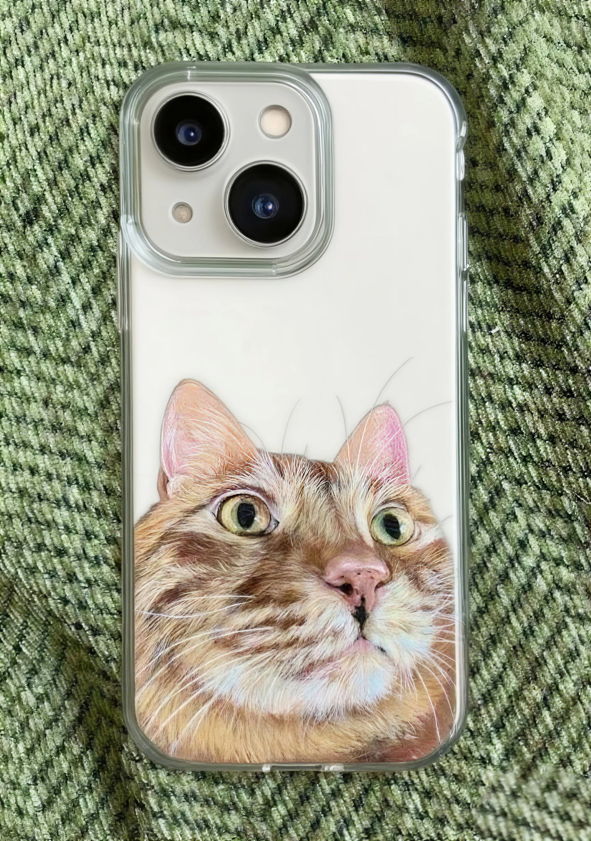 Custom Pet Portrait Oil Painting Phone Case from Photo