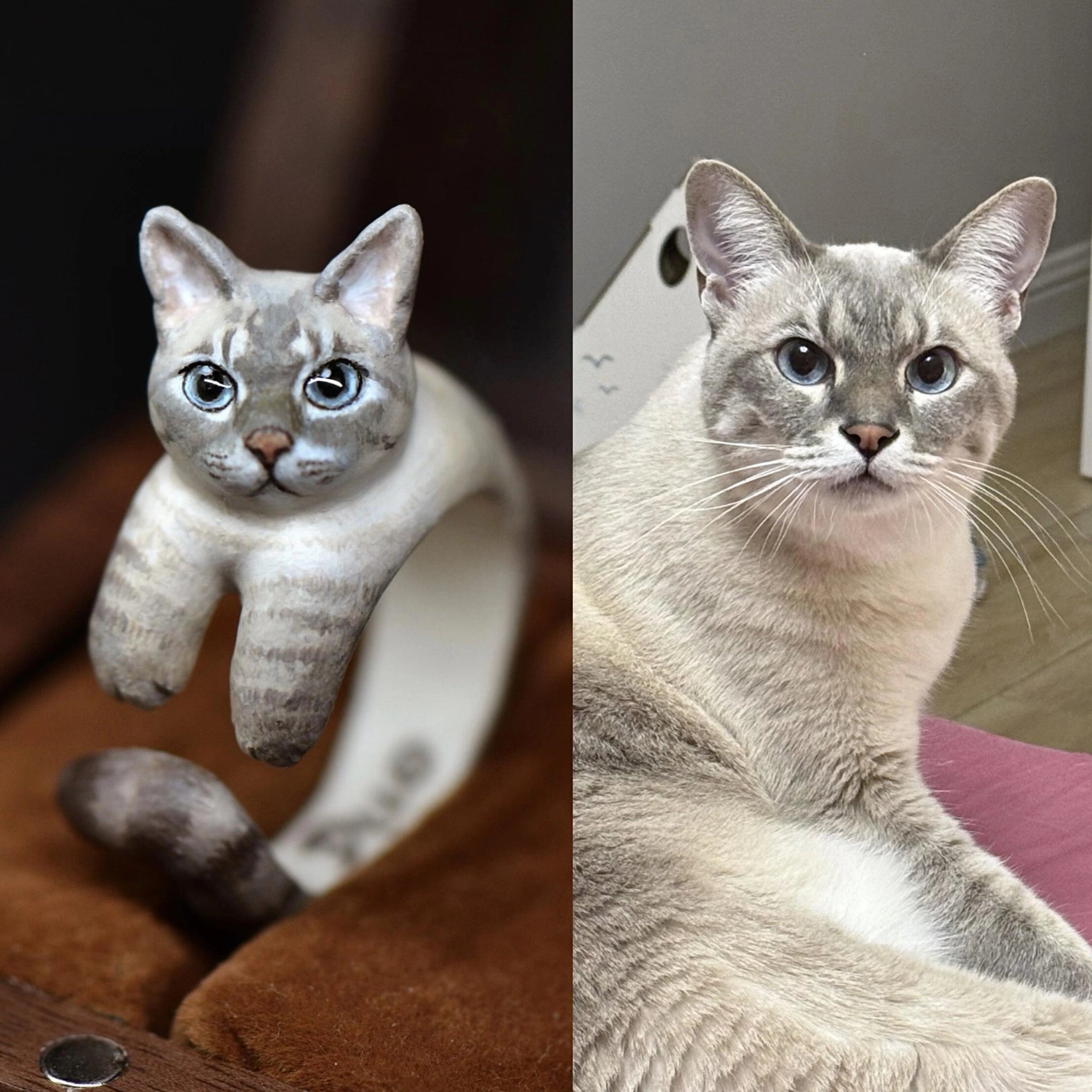 Customized Pet 3D Clay Ring
