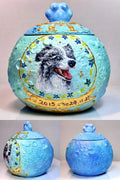 Pet Planet Urn – Customized Ceramic Pet Urn with Hand-Painted Pet Portrait
