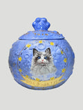 Pet Planet Urn – Customized Ceramic Pet Urn with Hand-Painted Pet Portrait