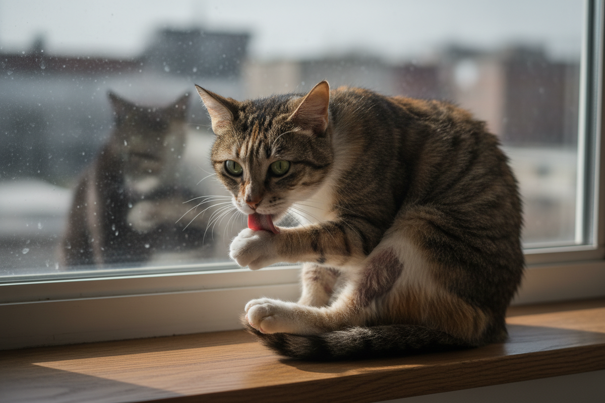 Custom cat portrait making process